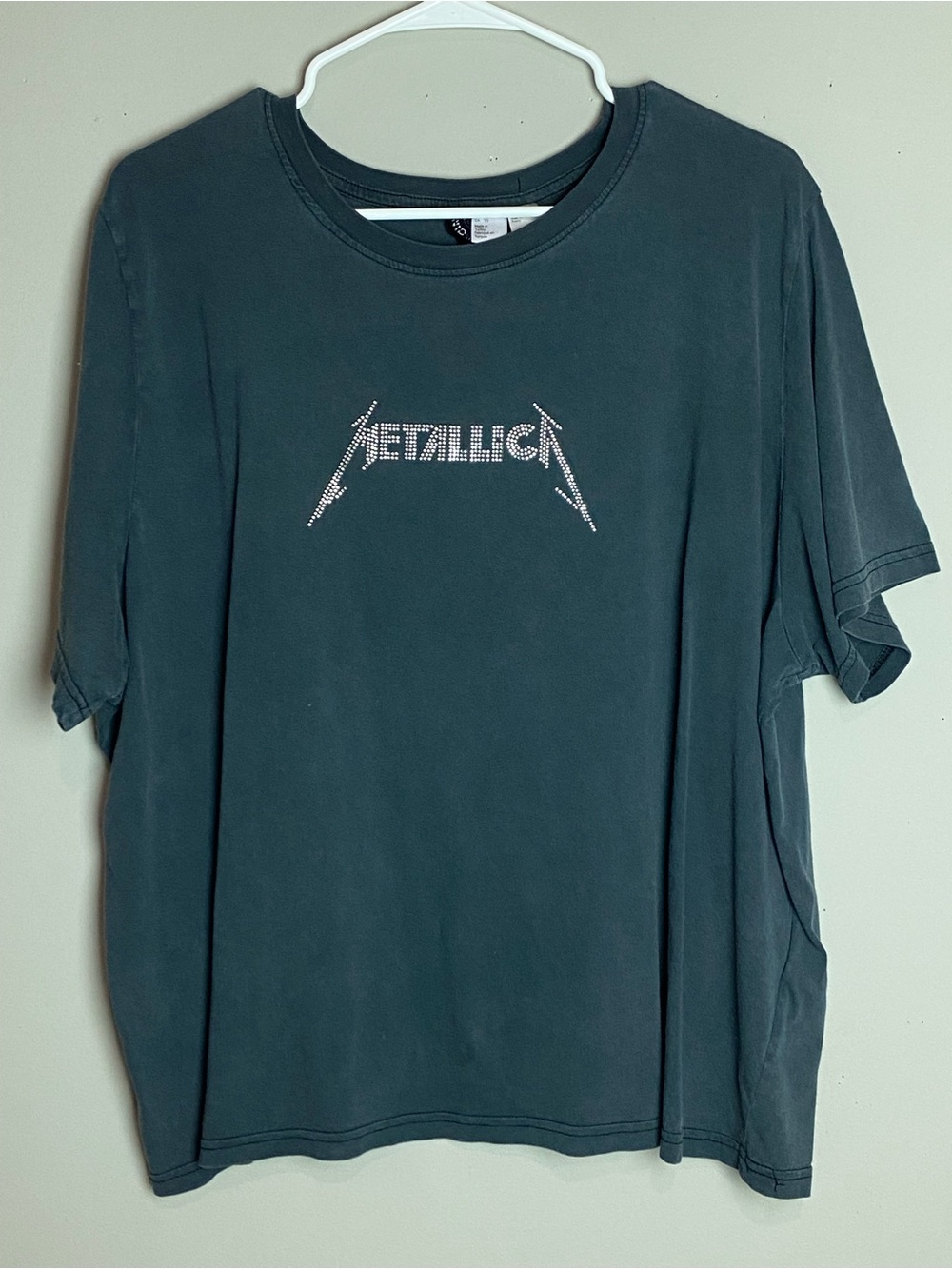 Divided Metallica Logo Tee with Stud Accents